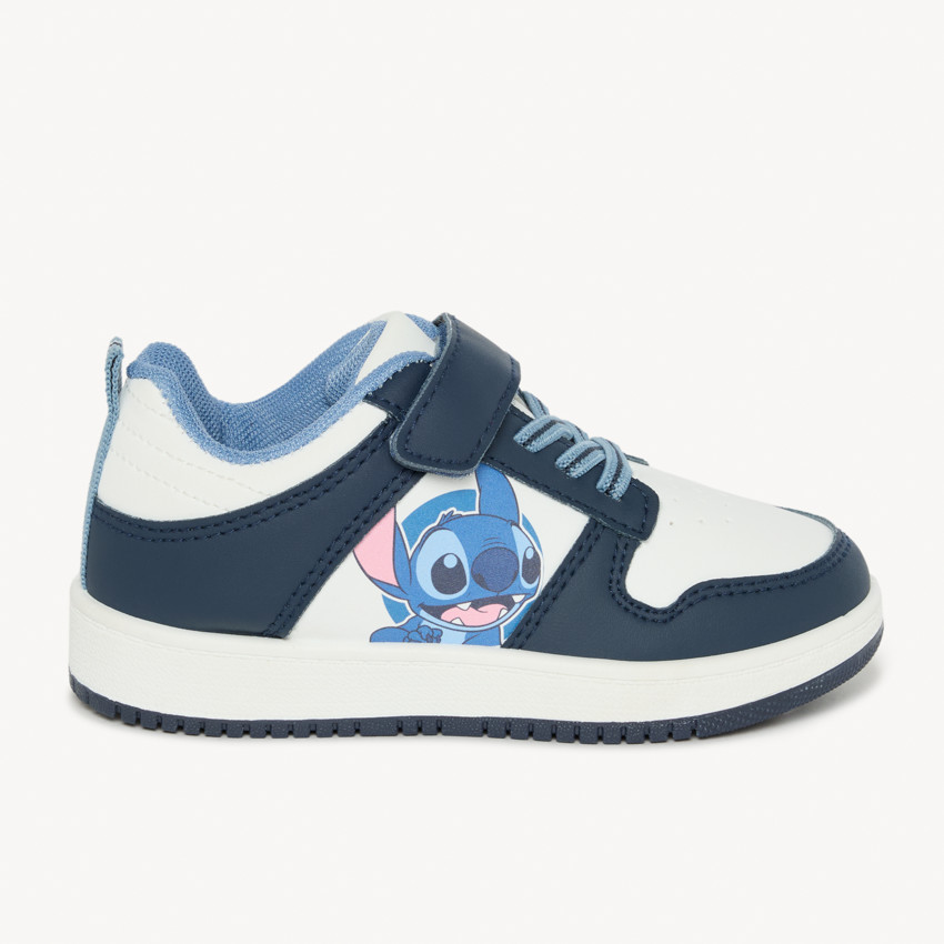 Baskets basses à lacets et velcros Stitch Disney pour garçon 