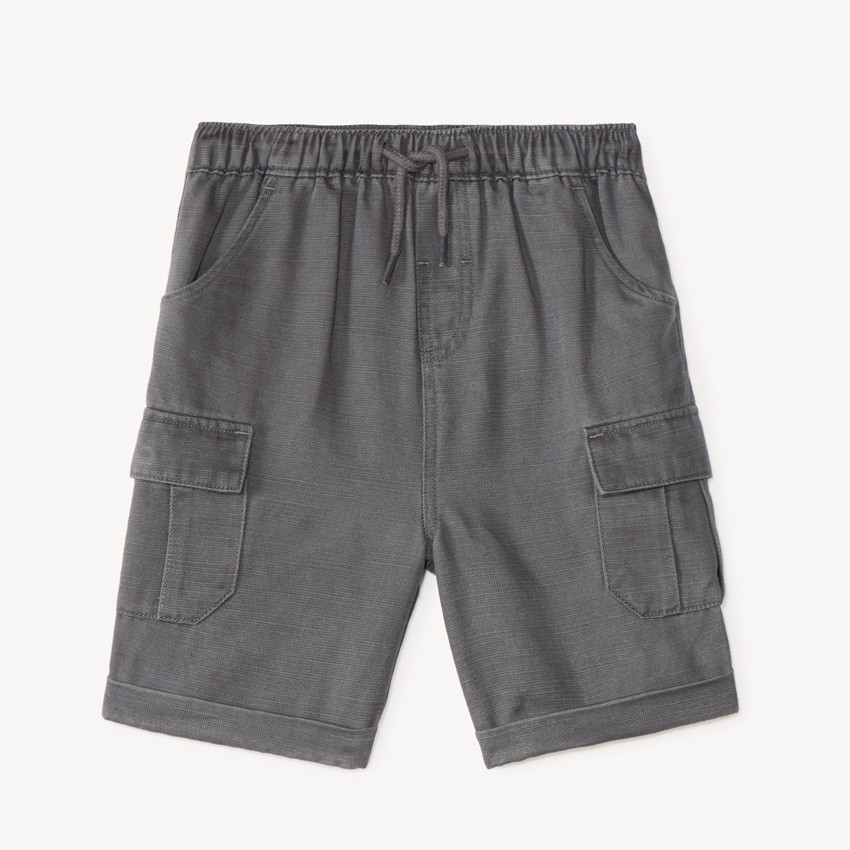 Bermuda style cargo uni pour bébé garçon 