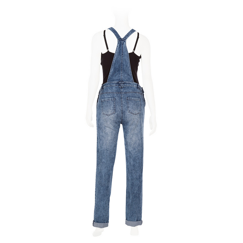 Salopette de grossesse en jeans effet used | Pr?�maman