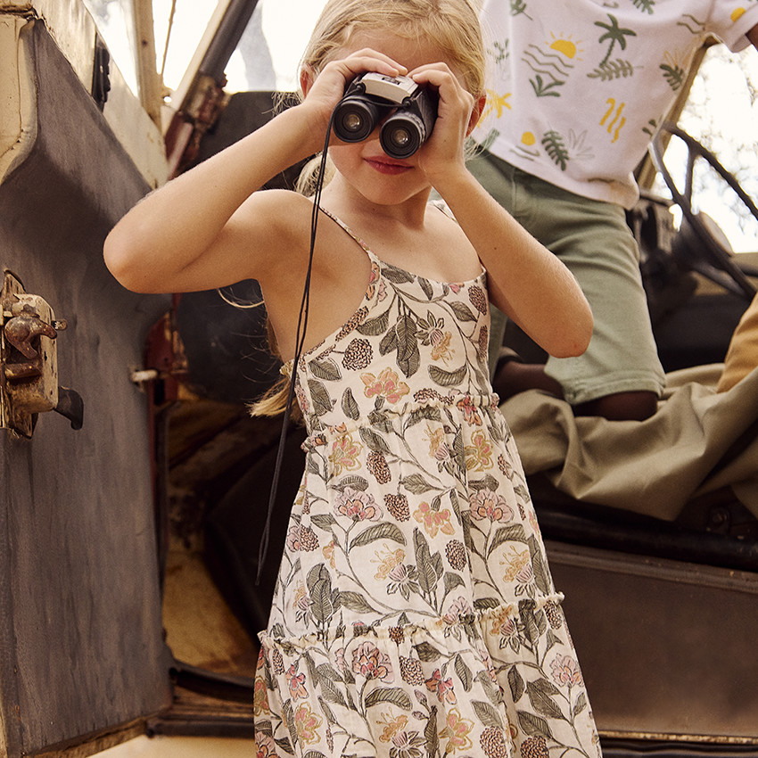 Robe fille double gaze new arrivals