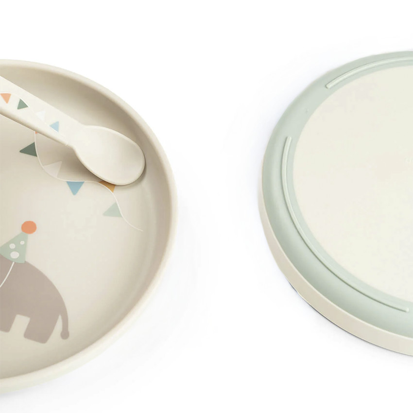 Assiette pour bébé Foodie Celebration sable 