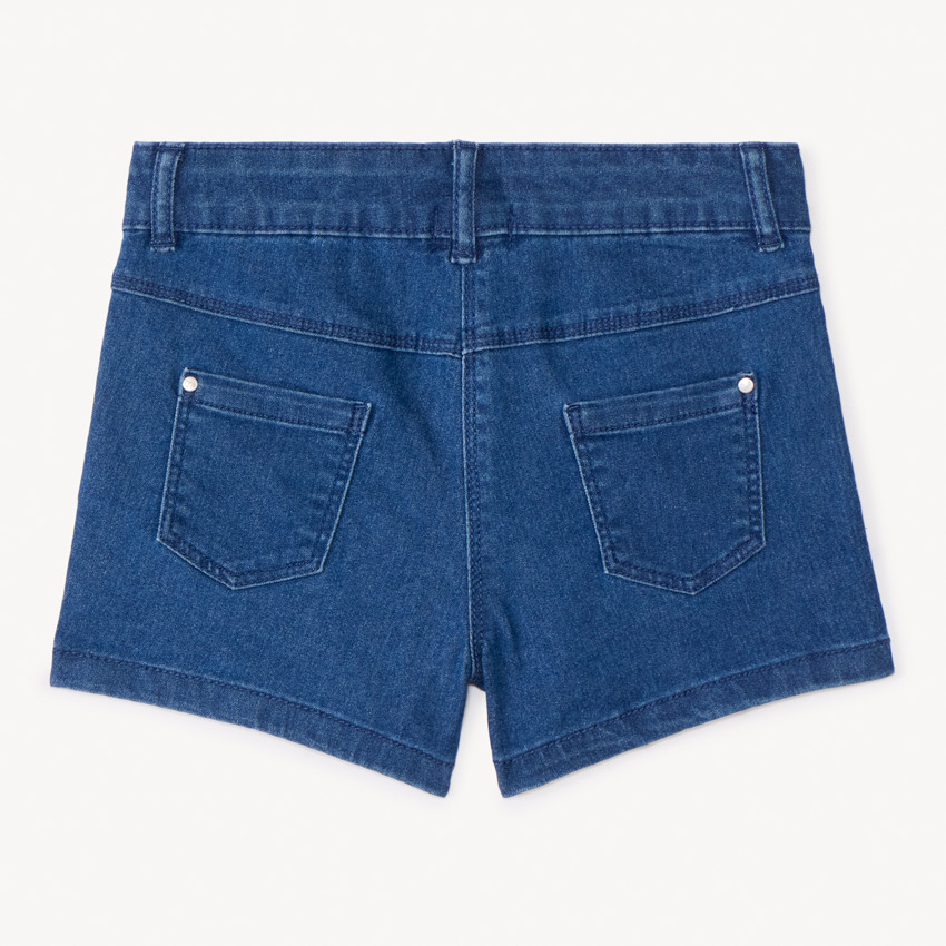 Short en jean avec poches pour fille 