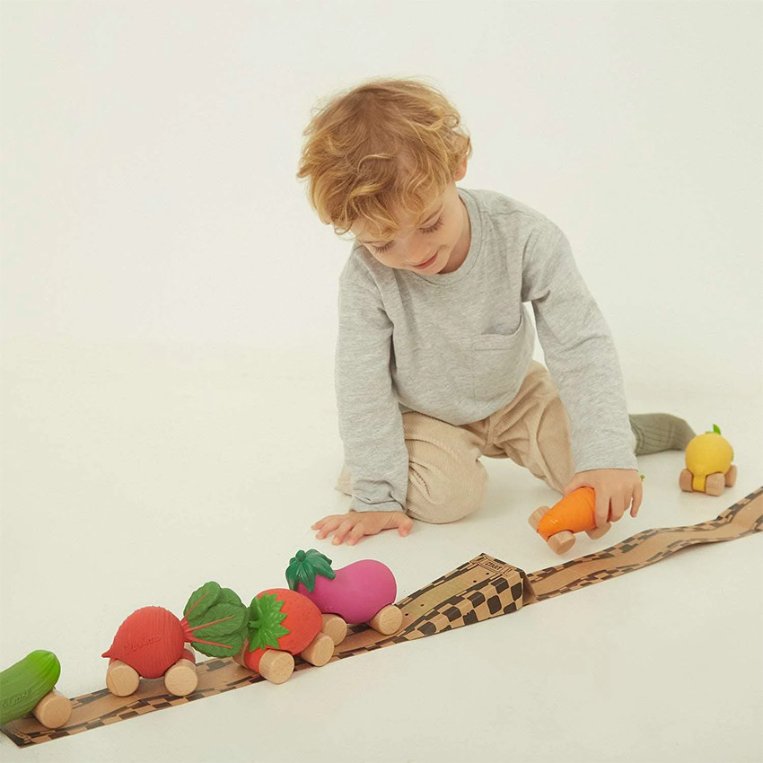 Voiture en caoutchouc Sweetie la Fraise  