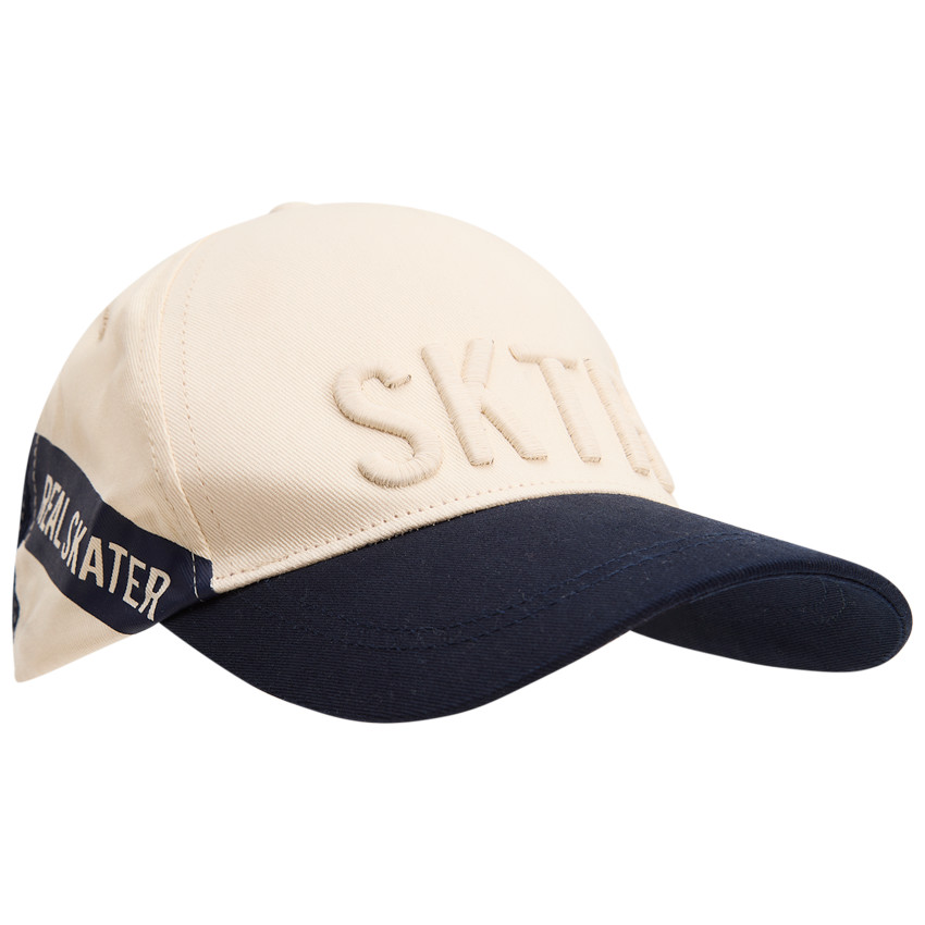 Casquette bicolore à broderie 3D pour garçon 