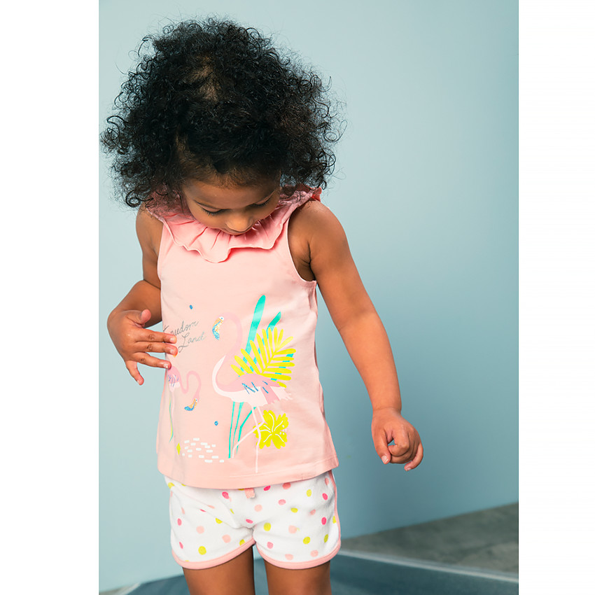 Ensemble de plage débardeur et short pour bébé fille