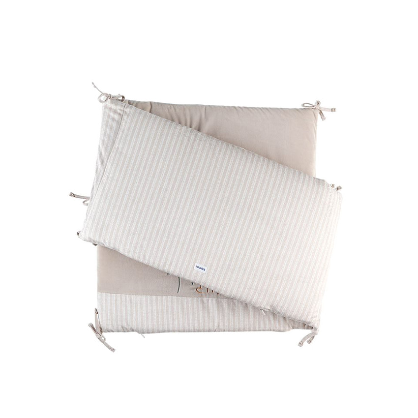 Tour de lit en veloudoux - Tina, Stegi & Ops - Beige 