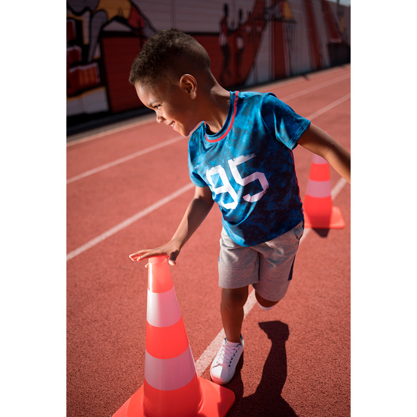 Bermuda en molleton bicolore  