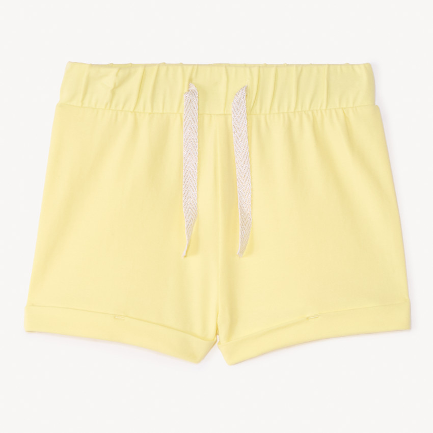 Short en jersey coloris uni pour bébé fille 