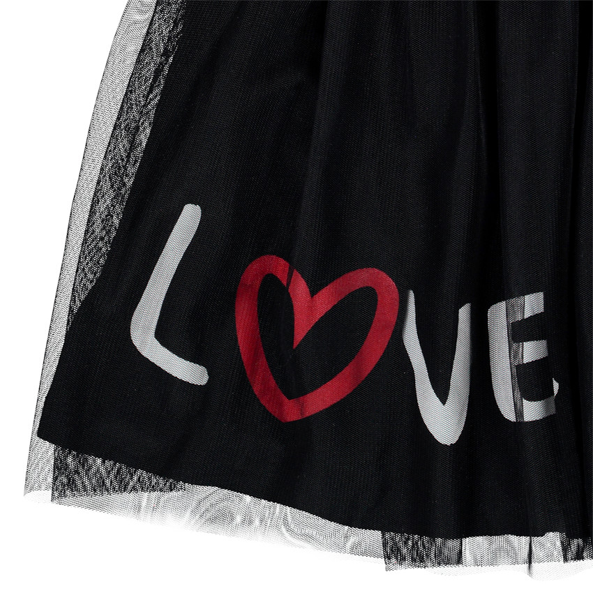 Jupe patineuse en tulle à taille brillante pour enfant fille 