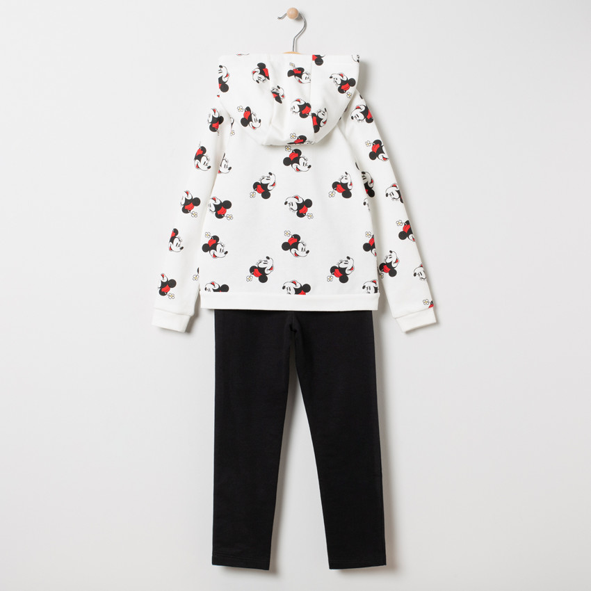 Jogging en molleton avec veste à capuche imprmée Minnie Disney 