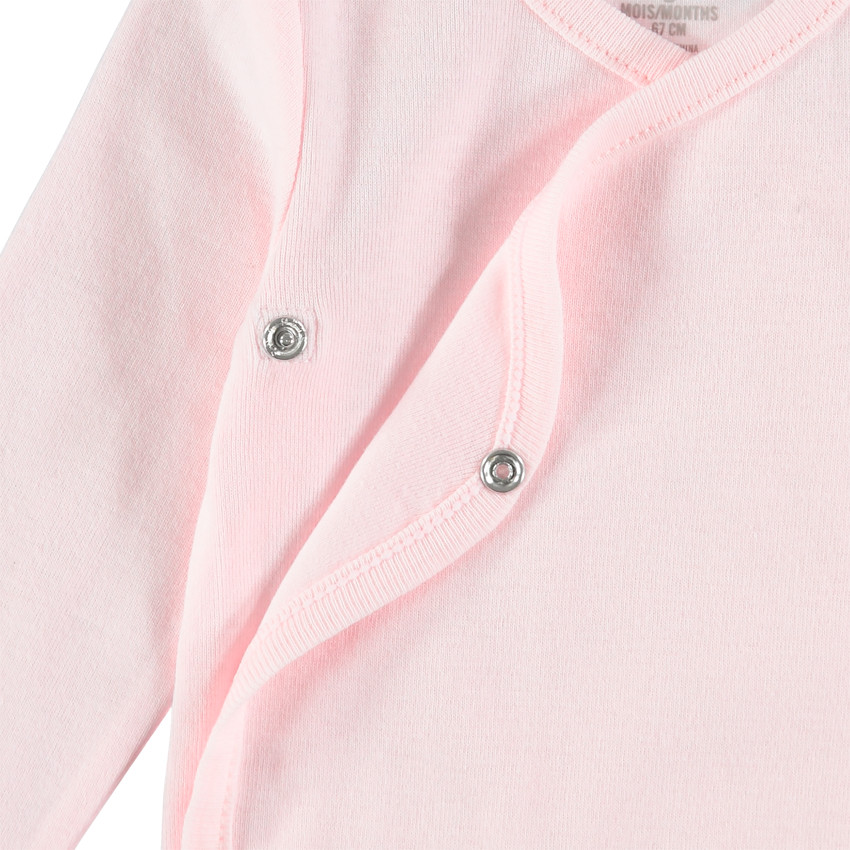 Lot de 7 bodies manches longues en coton pour bébé fille 