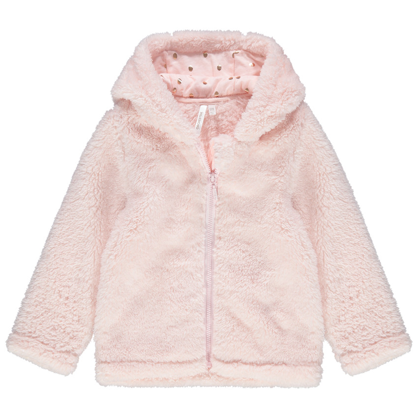 Gilet à capuche en sherpa