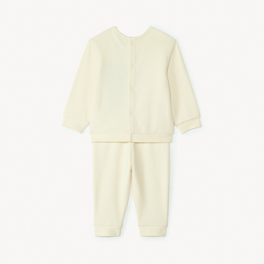 Ensemble jogging oursons en nid d'abeille pour bébé garçon  