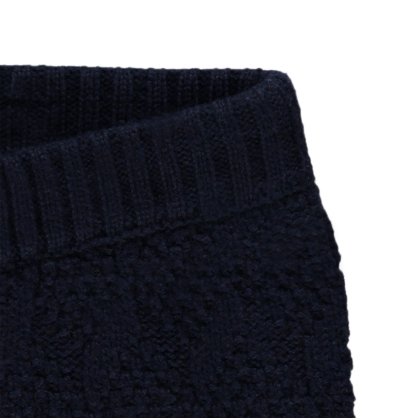 Pantalon élastiqué en tricot doublé jersey 