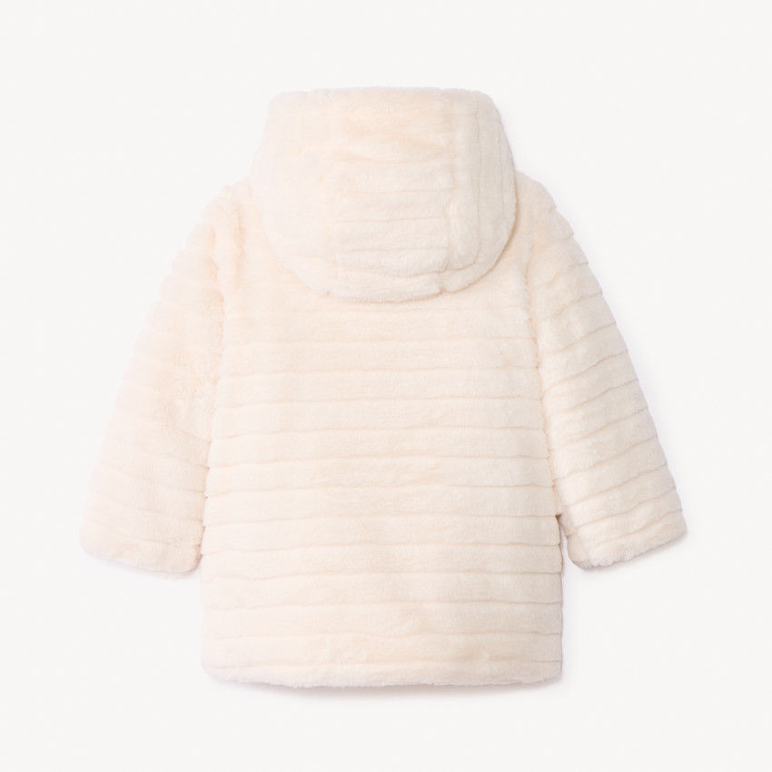 Manteau spécial Grand Froid en fausse fourrure pour bébé fille 