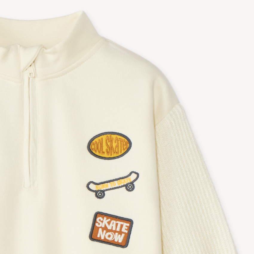 Sweat camionneur bébé garçon patch skate 