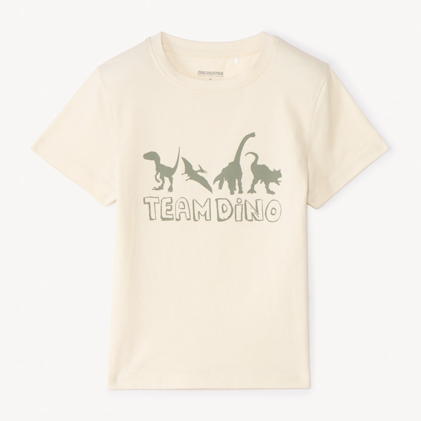 T-shirt manches courtes print fantaisie pour garçon 