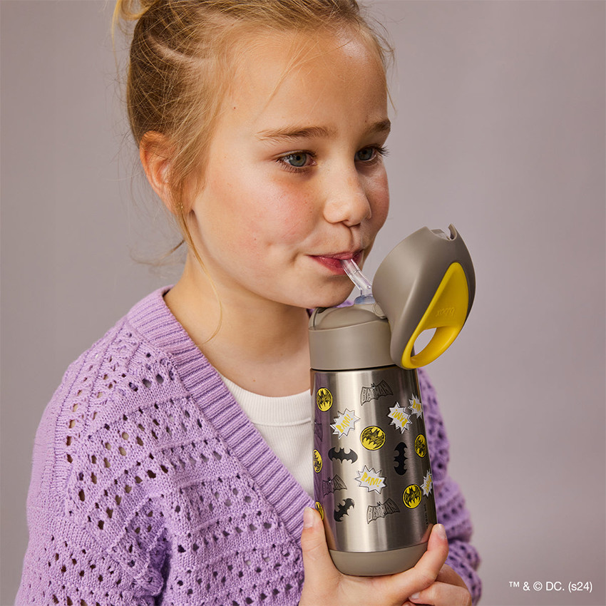 Gourde isotherme avec paille 350ml Batman 