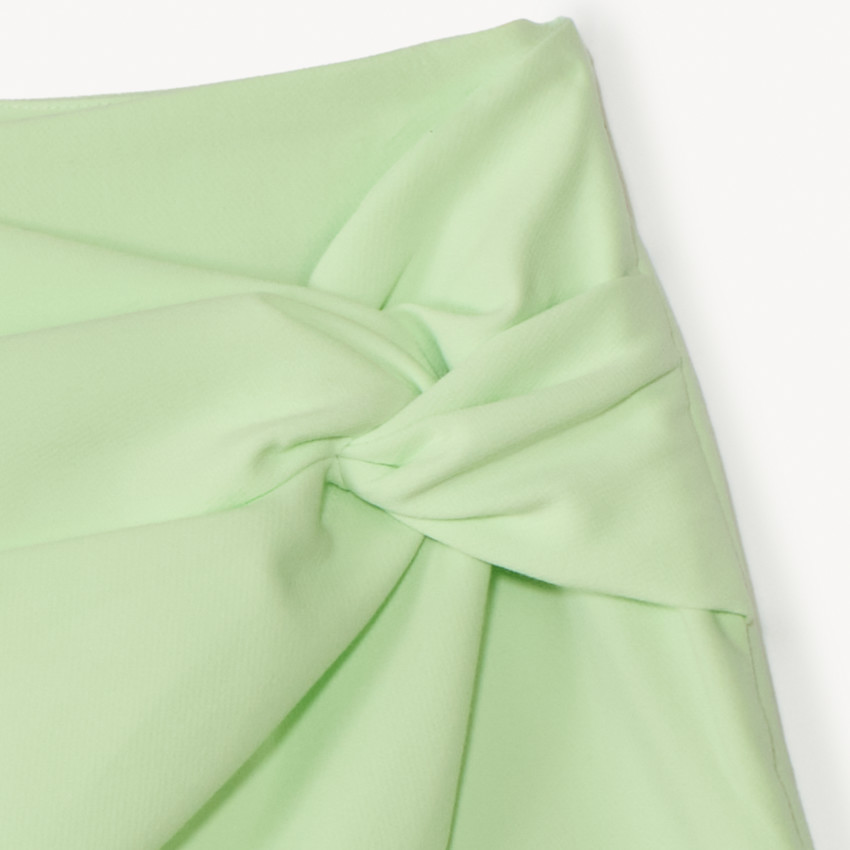 Jupe-short effet noué uni pour fille 