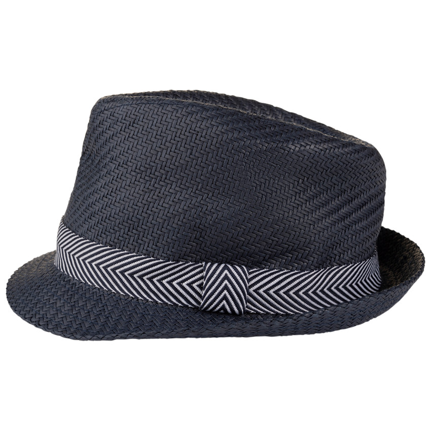 Borsalino tressé avec galon tissé pour garçon