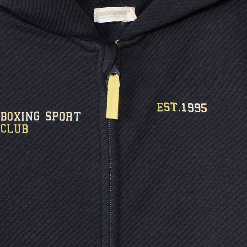 Gilet à capuche en molleton fantaisie pour garçon 