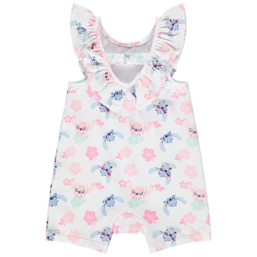 Combinaison courte Stitch Disney pour bébé fille  
