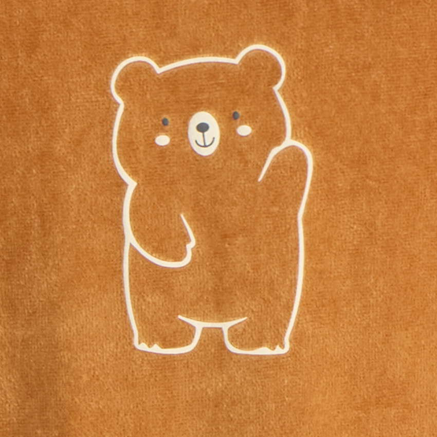 Dors-bien bébé garçon en velours print mignon 