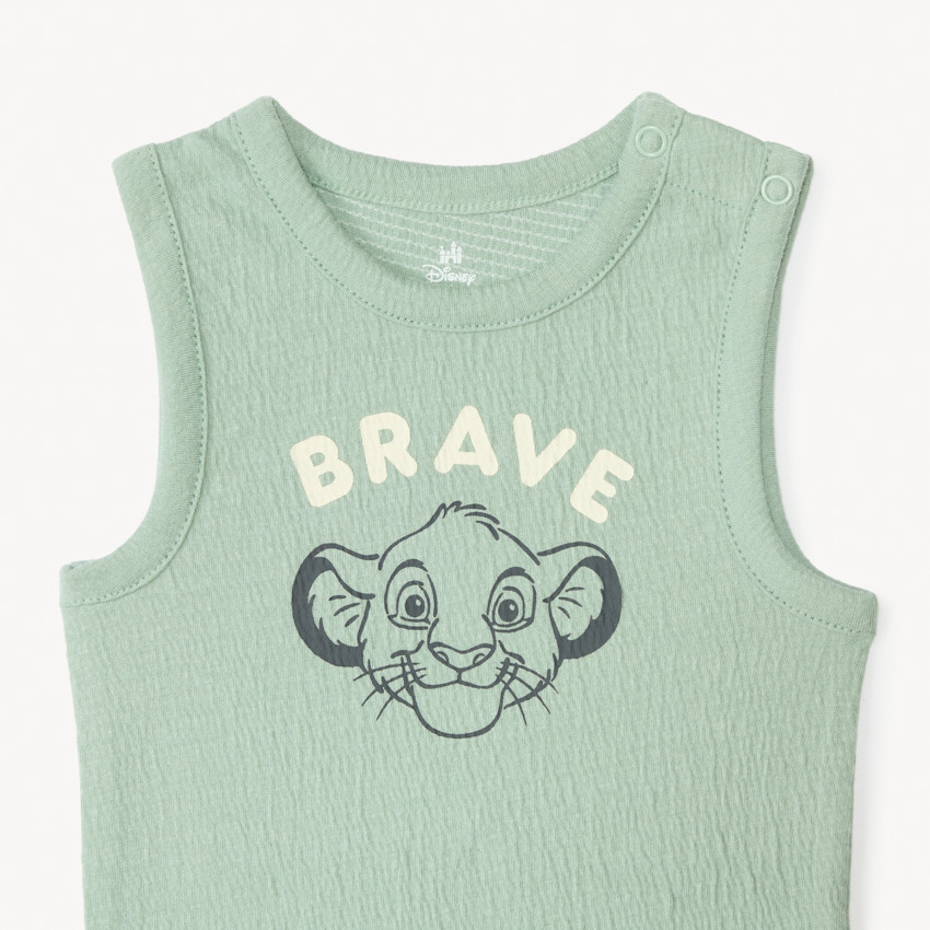 Lot de 3 bodies en jersey Simba Le Roi Lion Disney pour bébé garçon 