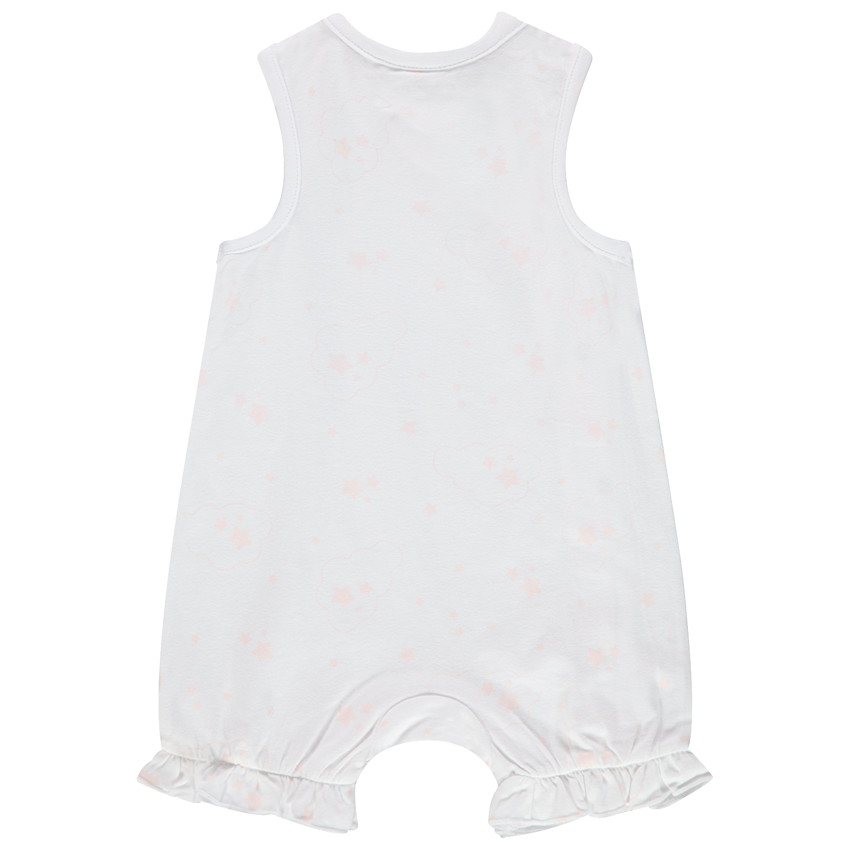 Combinaison courte en coton imprimée étoiles  