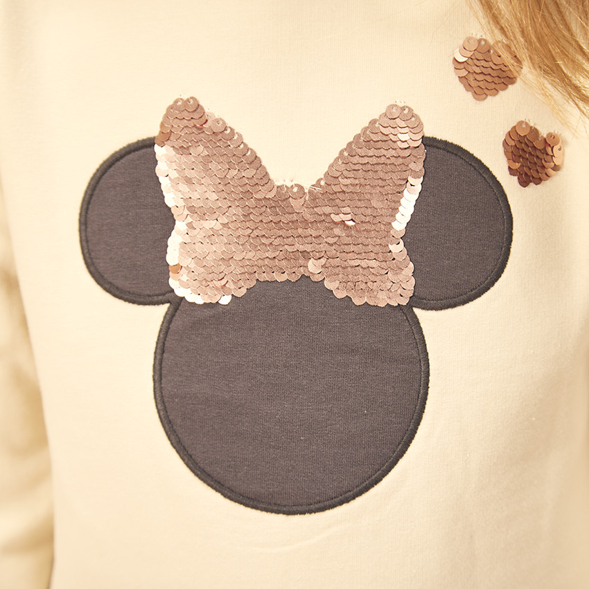 Robe effet 2 en 1 Minnie Disney avec sequins magiques pour fille 