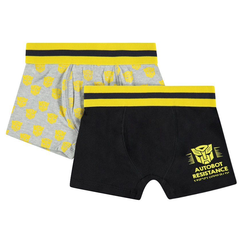 Lot de 2 boxers en coton avec prints Transformers 