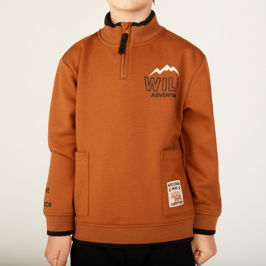 Ensemble jogging molleton doublé velours pour garçon 