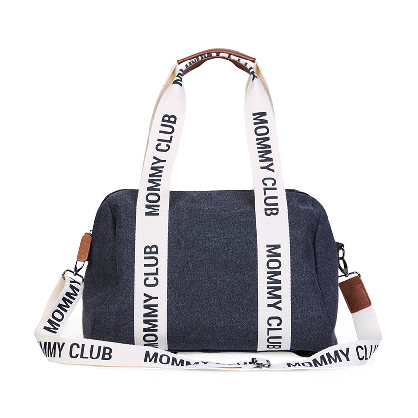 Sac à langer Mommy Club Signature + tapis canvas noir