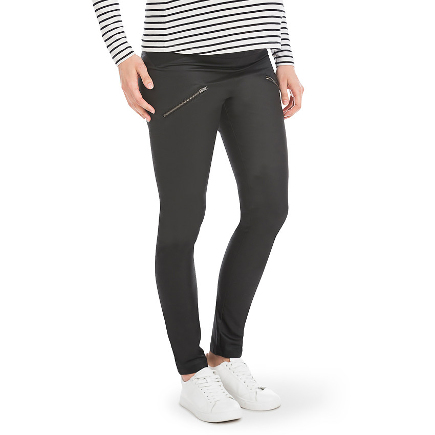 Jegging de grossesse évolutif enduit 