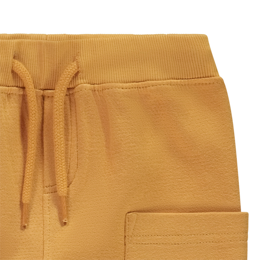 Pantalon de jogging uni en molleton avec poches cargo pour bébé garçon 