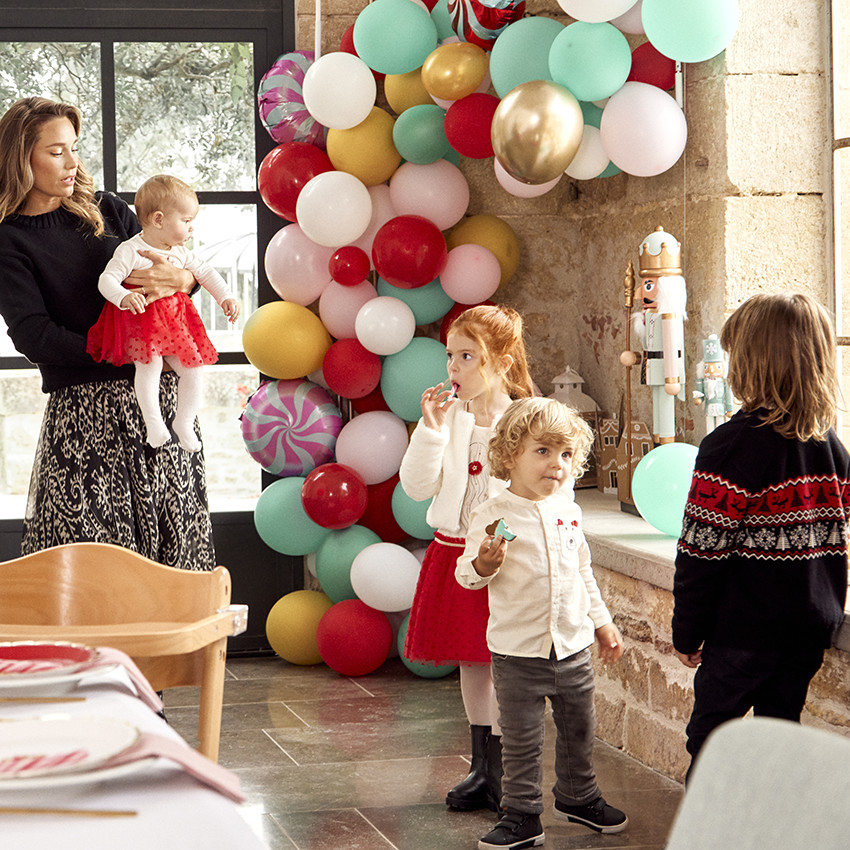 Robe body effet 2 en 1 en tulle floqué cœurs pour bébé fille 