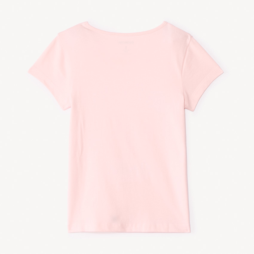 T-shirt manches courtes printé à sequins pour fille 
