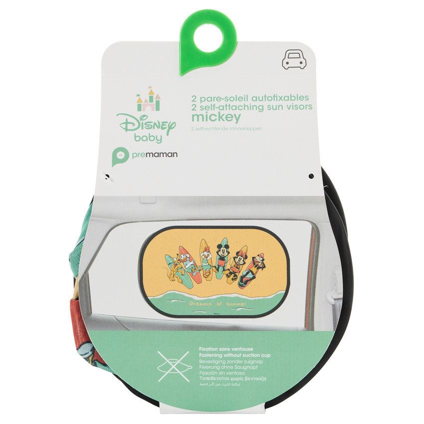 Lot de 2 pare-soleil Mickey et ses amis pour la voiture 