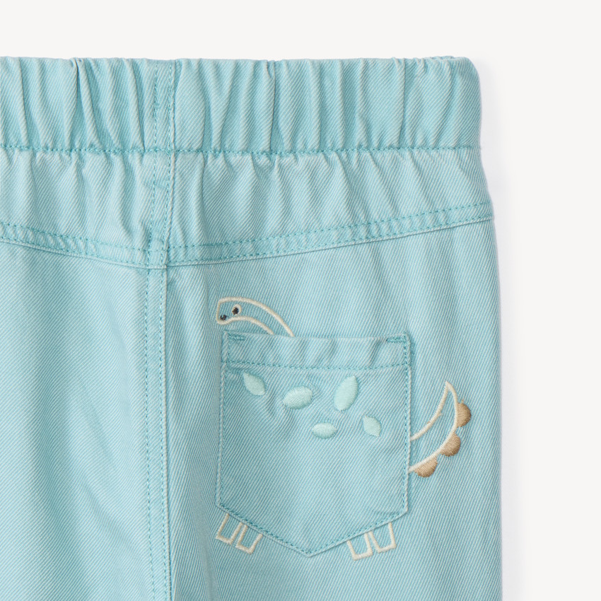 Ensemble 2 pièces chemise et pantalon bébé garçon motifs dinosaures 