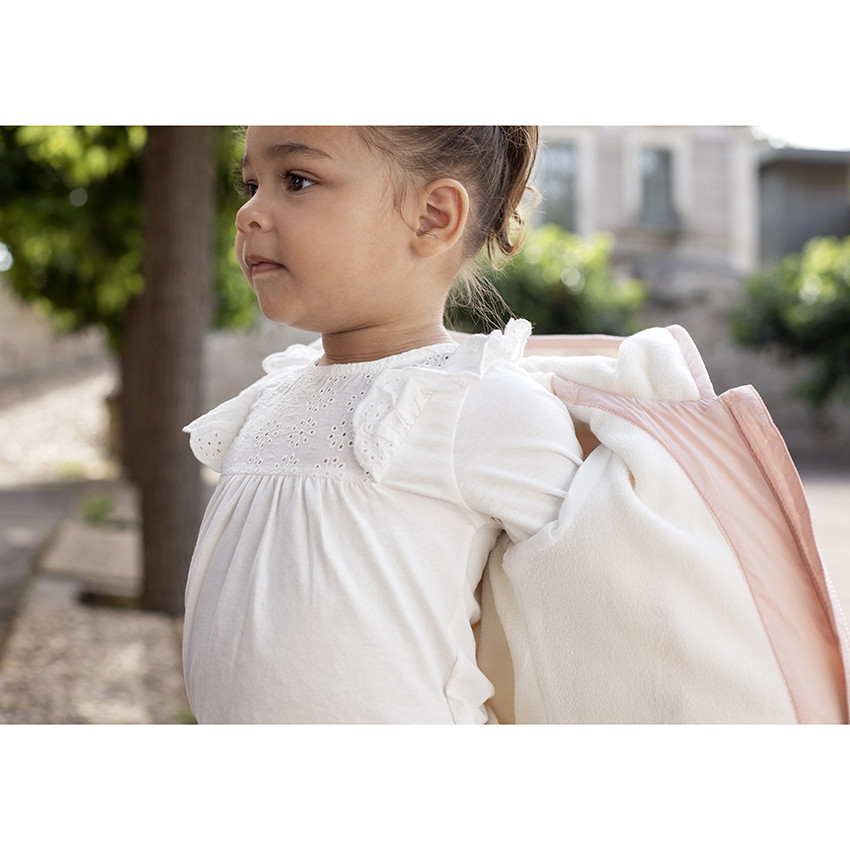 Doudoune à capuche doublée micropolaire pour bébé fille 