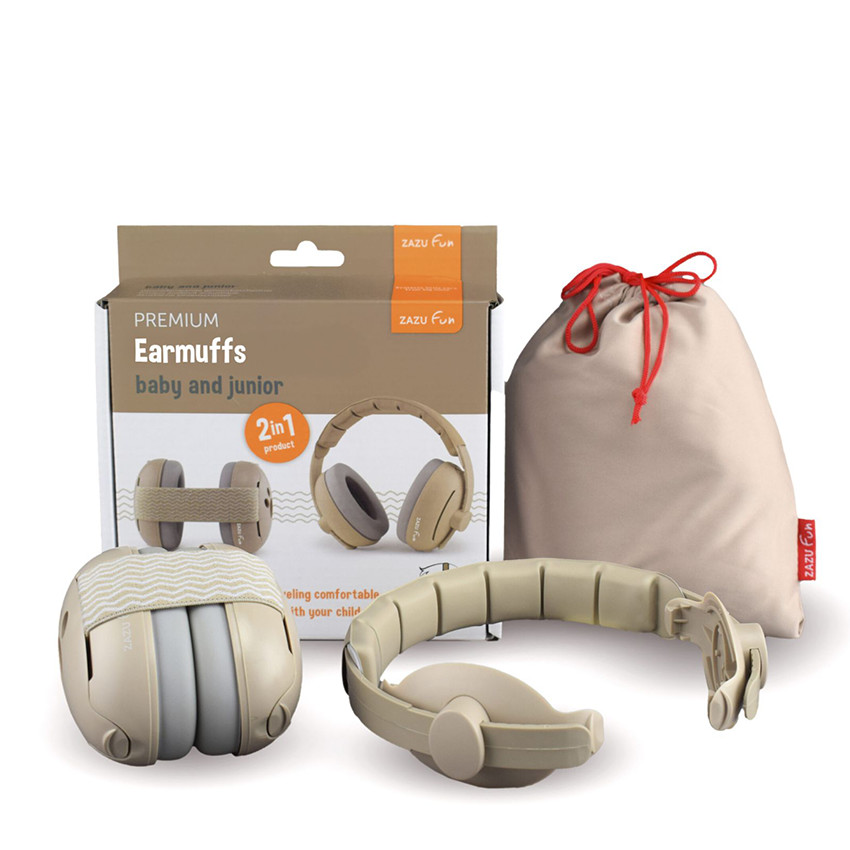 ZAZU - Casque anti-bruit évolutif 0-4ans Beige - Beige