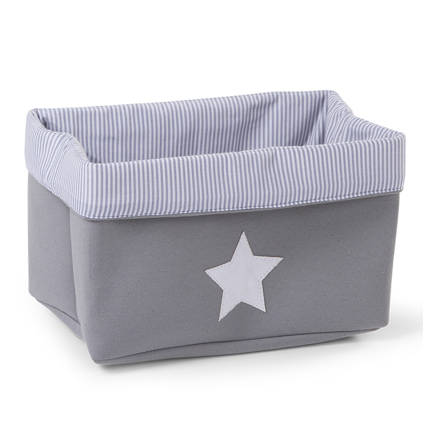 Panier de rangement 32x20x20 cm - Gris 