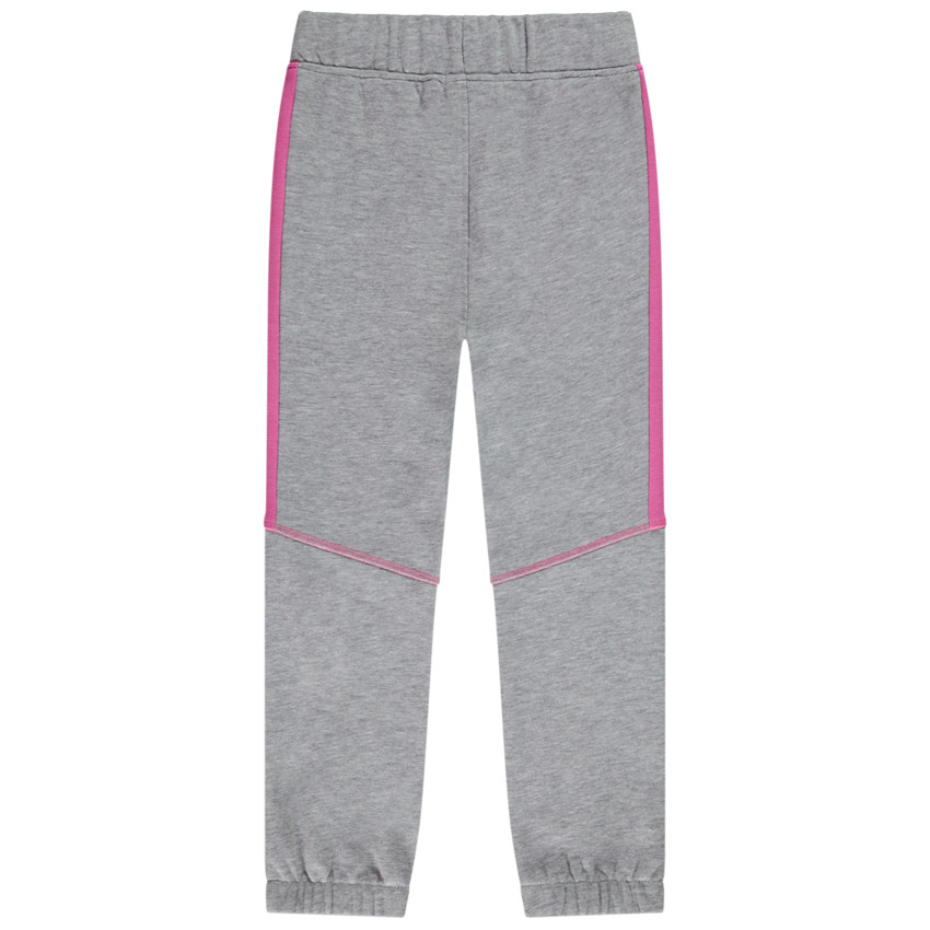 Pantalon de jogging en molleton avec bandes contrastées pour fille 