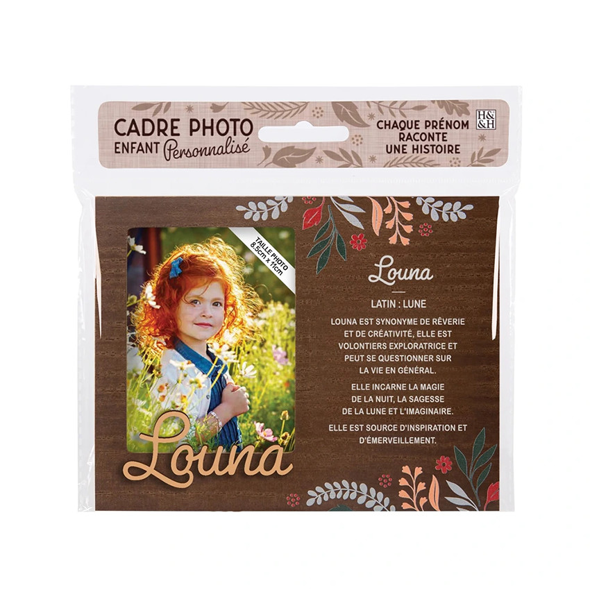 Cadre photo personnalisé 18,5 x 14,5 cm Louna