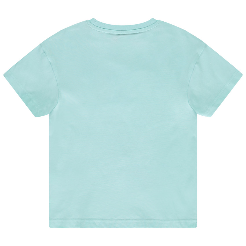 T-shirt manches courtes puff print textuel pour garçon 