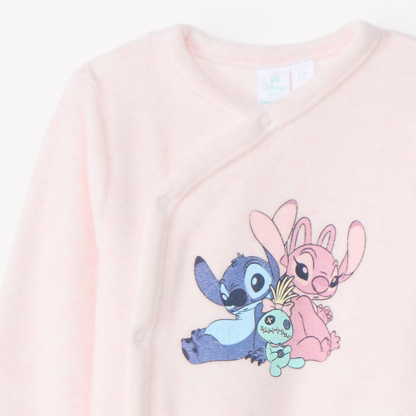 Dors-bien en velours Stitch & Angel Disney pour bébé fille 