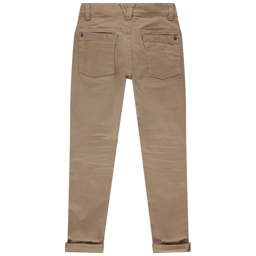 Pantalon slim en twill effet crinkle pour garçon 