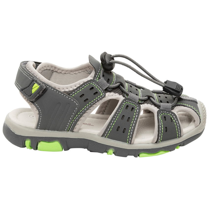 Sandales contrastés à cordons de serrage pour garçon