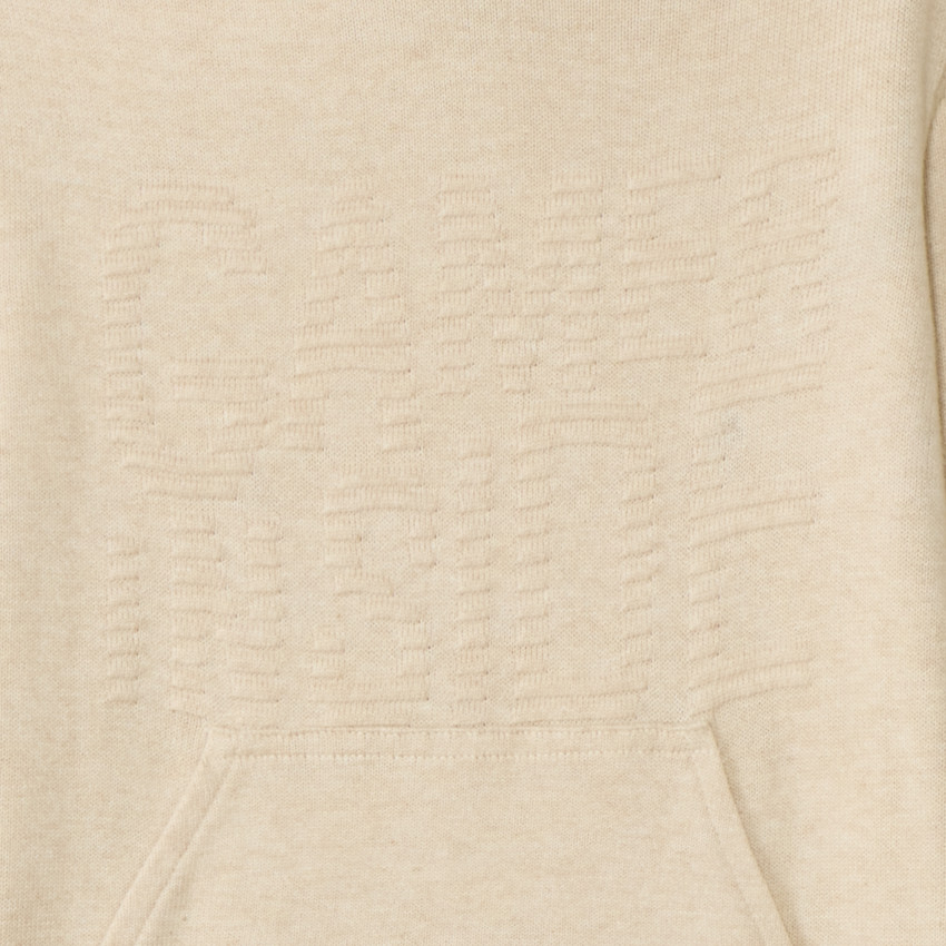 Pull à capuche avec inscription jacquard pour garçon 
