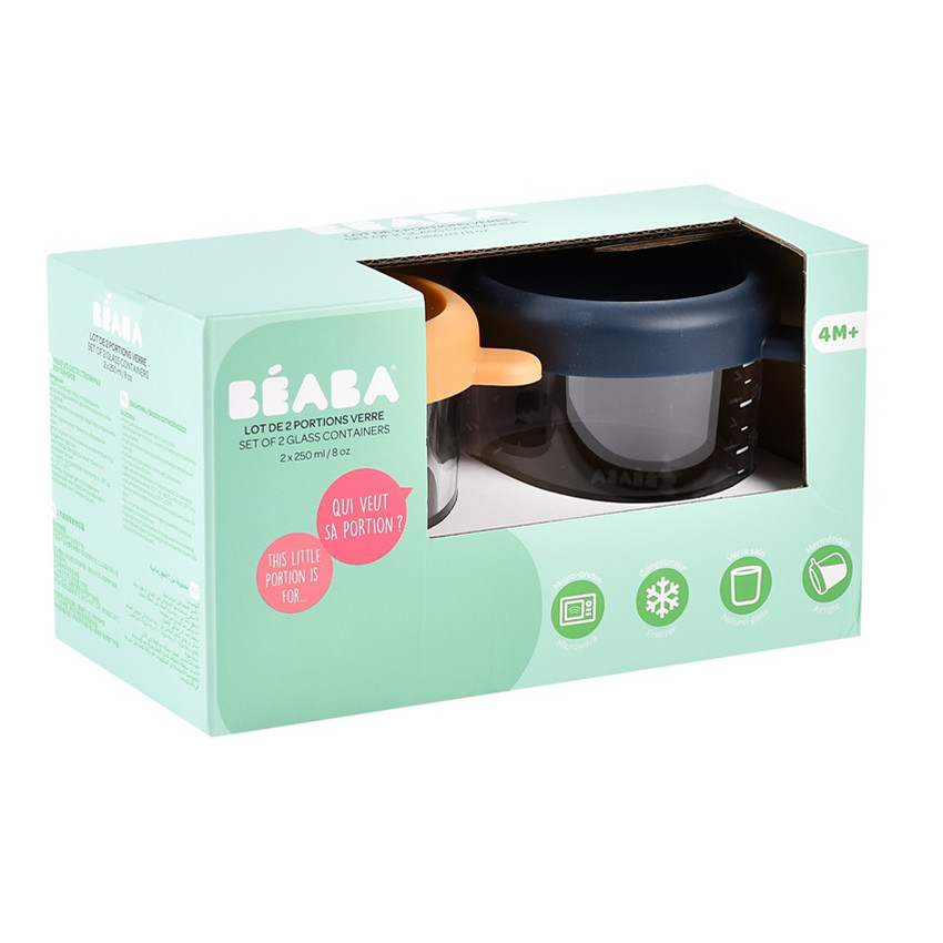 Pot de conservation en verre 250ml Night Blue 2pcs Honey 